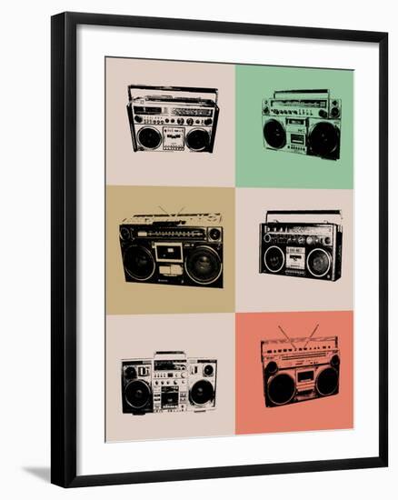 Boom Box Poster-NaxArt-Framed Art Print