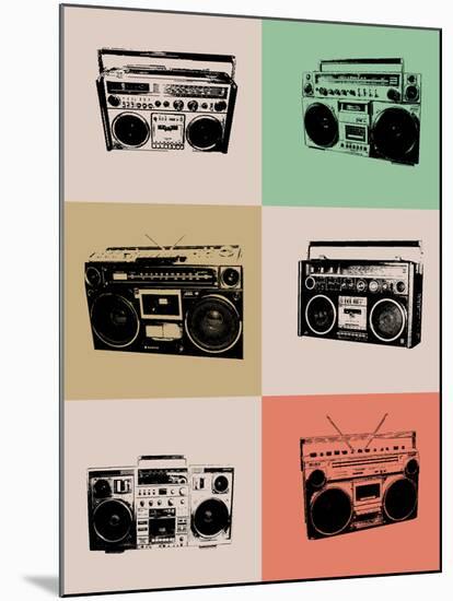 Boom Box Poster-NaxArt-Mounted Art Print