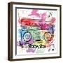 Boom Box-Daniela Santiago-Framed Art Print