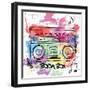 Boom Box-Daniela Santiago-Framed Art Print