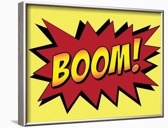 Boom! Comic Pop-Art Art Print Poster-null-Framed Poster