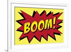 Boom! Comic Pop-Art-null-Framed Art Print