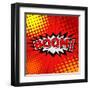 Boom! Comic Speech Bubble, Cartoon-jirawatp-Framed Art Print