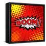 Boom! Comic Speech Bubble, Cartoon-jirawatp-Framed Stretched Canvas