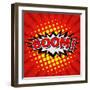 Boom! Comic Speech Bubble-jirawatp-Framed Art Print