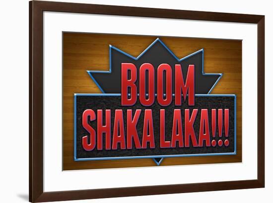 Boom Shaka Laka Video Games-null-Framed Art Print