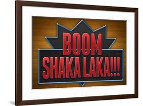 Boom Shaka Laka Video Games-null-Framed Art Print