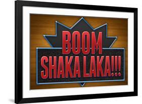 Boom Shaka Laka Video Games-null-Framed Art Print