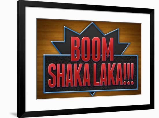 Boom Shaka Laka Video Games-null-Framed Art Print