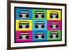 Boombox Stereos 2 Pop-null-Framed Art Print