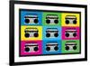 Boombox Stereos 2 Pop-null-Framed Art Print