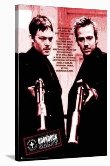Boondock Saints Red Poem-null-Stretched Canvas