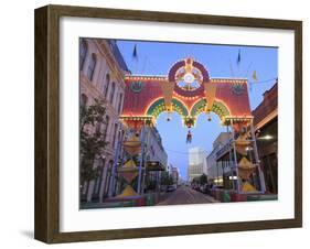 Boone Powell Arch, Historic Strand District, Galveston, Texas, USA, North America-Richard Cummins-Framed Photographic Print