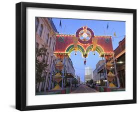 Boone Powell Arch, Historic Strand District, Galveston, Texas, USA, North America-Richard Cummins-Framed Photographic Print