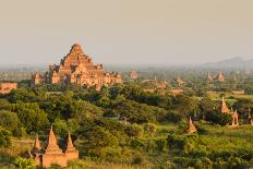 Ancient Temples in Bagan, Myanmar-boonsom-Framed Stretched Canvas