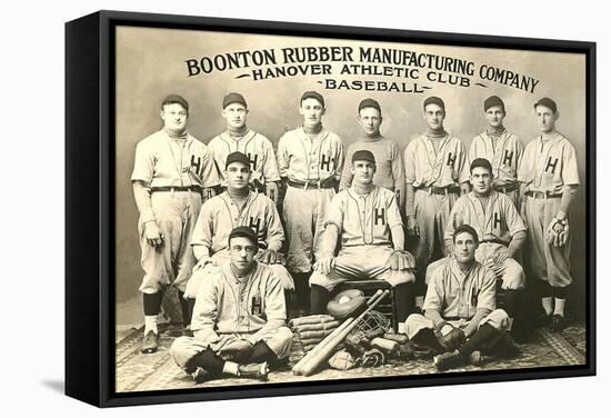 Boonton Rubber Baseball Team-null-Framed Stretched Canvas