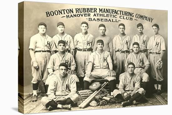 Boonton Rubber Baseball Team-null-Stretched Canvas