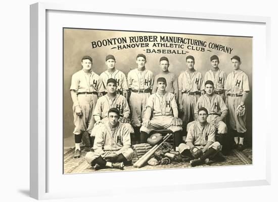 Boonton Rubber Baseball Team-null-Framed Art Print