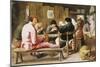 Boors Smoking and Drinking at a Table in a Tavern, C.1625-Adriaen Brouwer-Mounted Giclee Print