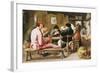 Boors Smoking and Drinking at a Table in a Tavern, C.1625-Adriaen Brouwer-Framed Giclee Print