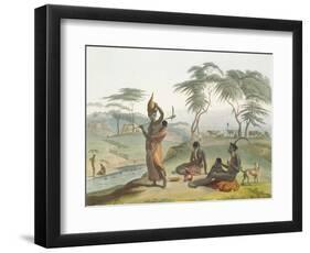 Boosh Wannahs, Plate 8 from 'African Scenery and Animals', Engraved by the Artist, 1804 (Aquatint)-Samuel Daniell-Framed Premium Giclee Print