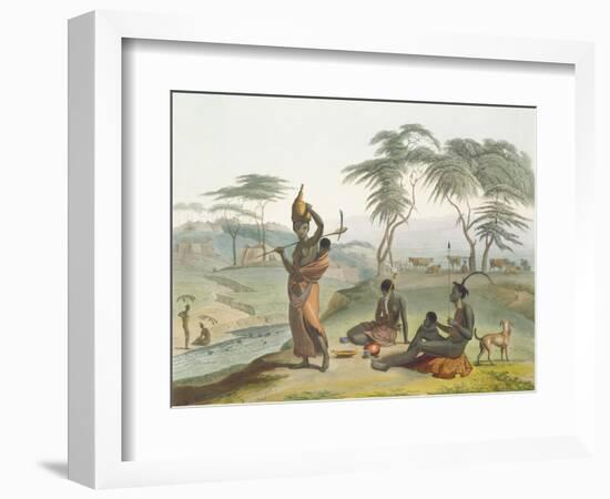 Boosh Wannahs, Plate 8 from 'African Scenery and Animals', Engraved by the Artist, 1804 (Aquatint)-Samuel Daniell-Framed Premium Giclee Print