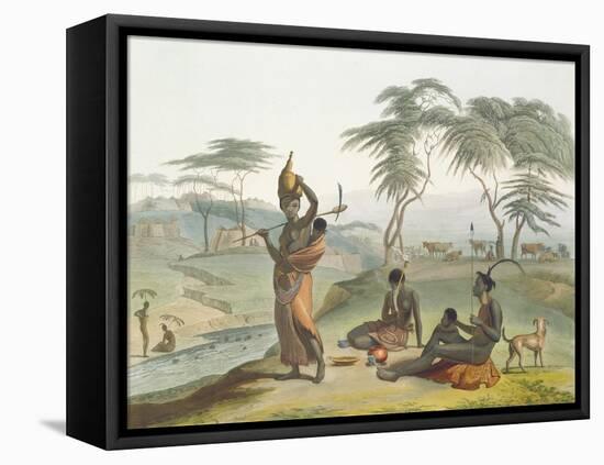 Boosh Wannahs, Plate 8 from 'African Scenery and Animals', Engraved by the Artist, 1804 (Aquatint)-Samuel Daniell-Framed Stretched Canvas