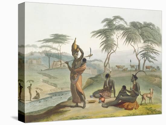 Boosh Wannahs, Plate 8 from 'African Scenery and Animals', Engraved by the Artist, 1804 (Aquatint)-Samuel Daniell-Stretched Canvas