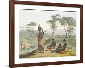 Boosh Wannahs, Plate 8 from 'African Scenery and Animals', Engraved by the Artist, 1804 (Aquatint)-Samuel Daniell-Framed Giclee Print