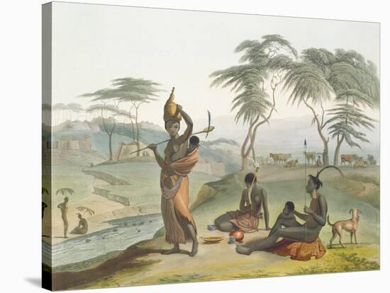 Boosh Wannahs, Plate 8 from 'African Scenery and Animals', Engraved by the Artist, 1804 (Aquatint)-Samuel Daniell-Stretched Canvas