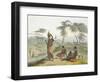 Boosh Wannahs, Plate 8 from 'African Scenery and Animals', Engraved by the Artist, 1804 (Aquatint)-Samuel Daniell-Framed Giclee Print