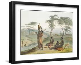 Boosh Wannahs, Plate 8 from 'African Scenery and Animals', Engraved by the Artist, 1804 (Aquatint)-Samuel Daniell-Framed Giclee Print