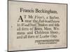 Boot and Shoemakers, Francis Beckingham, Trade Card-null-Mounted Giclee Print