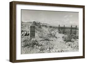 Boot Hill Cemetery, Tombstone, Arizona-null-Framed Art Print