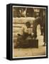 Bootblack in the Bowery, New York, 1910-Lewis Wickes Hine-Framed Stretched Canvas