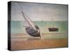 Boote Bei Ebbe Am Strand Von Grandcamp, 1885-Georges Seurat-Stretched Canvas