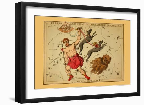 Bootes Canes Venatici, Coma Berenices, and Quadrans Muralis-Aspin Jehosaphat-Framed Art Print