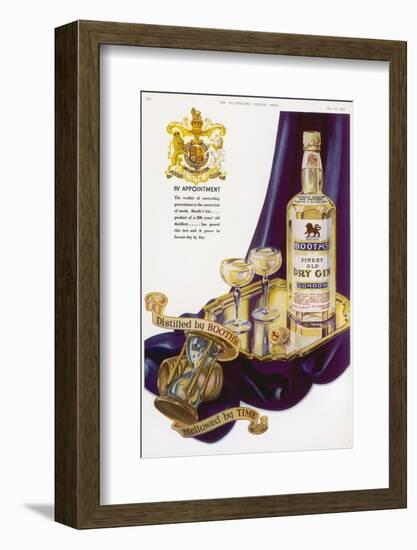 Booth's Finest Old Dry Gin - by Appointment-null-Framed Photographic Print