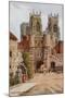 Bootham Bar and Minster, York-Alfred Robert Quinton-Mounted Giclee Print