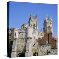 Bootham Bar and York Minster, York, Yorkshire, England, UK, Europe-Roy Rainford-Stretched Canvas