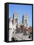 Bootham Bar and York Minster, York, Yorkshire, England, United Kingdom-Roy Rainford-Framed Stretched Canvas