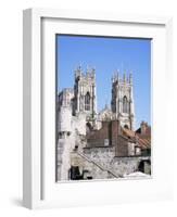 Bootham Bar and York Minster, York, Yorkshire, England, United Kingdom-Roy Rainford-Framed Photographic Print