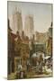 Bootham Bar, York. Pencil and Water Colour Heightened with White, 19th Century-Louise Raynor-Mounted Giclee Print