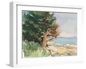 Boothbay Harbor Maine-Stephen Calcasola-Framed Art Print