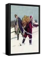 Bootlegging Santa-Paul Stahr-Framed Stretched Canvas