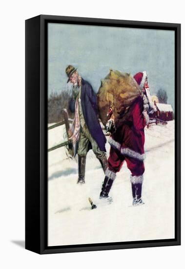 Bootlegging Santa-Paul Stahr-Framed Stretched Canvas