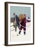 Bootlegging Santa-Paul Stahr-Framed Art Print