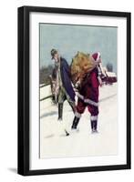 Bootlegging Santa-Paul Stahr-Framed Art Print