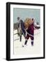 Bootlegging Santa-Paul Stahr-Framed Art Print