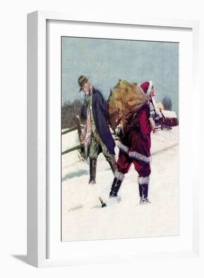 Bootlegging Santa-Paul Stahr-Framed Art Print